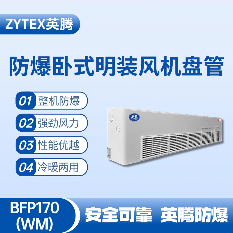 BFP170(WM) 臥式明裝防爆風機盤管 油漆房使用